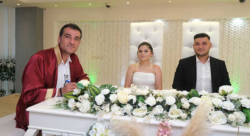 9 aylık süre içerisinde 701 çiftin nikahı kıyıldı