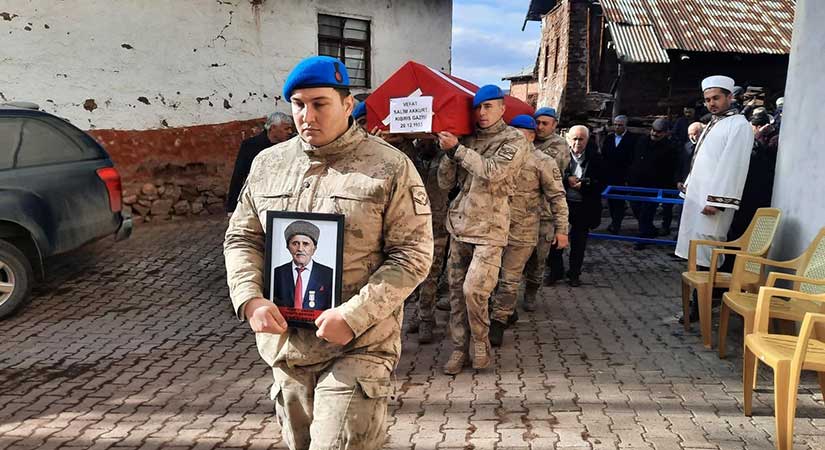 Kıbrıs gazimize son görev