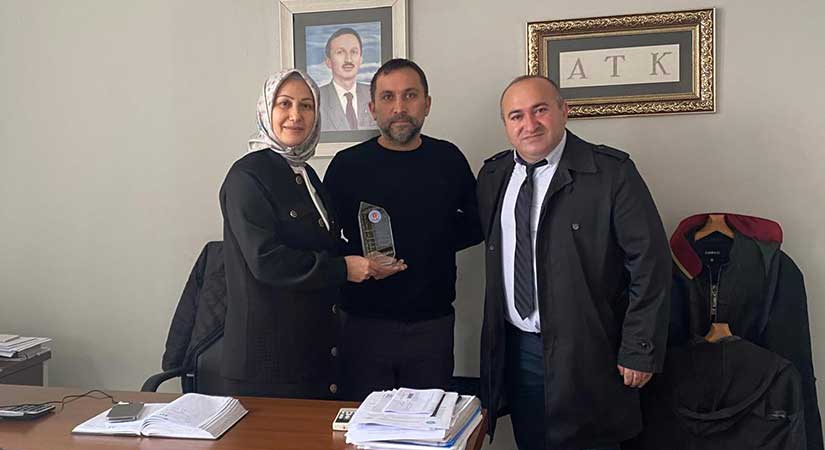 Okul yönetiminden teşekkür ziyareti