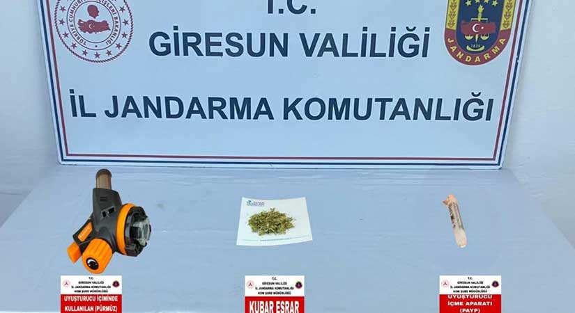 Giresun’da uyuşturucu operasyonu