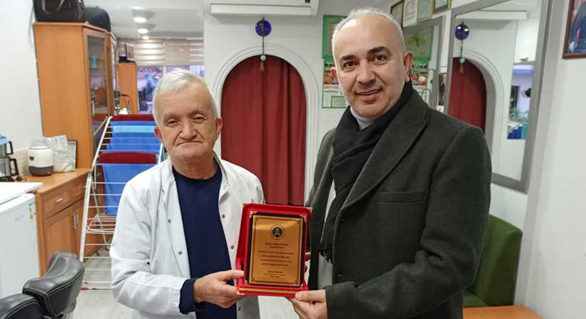 Berber Kara’ya, meslekte 55.yıl plaketi