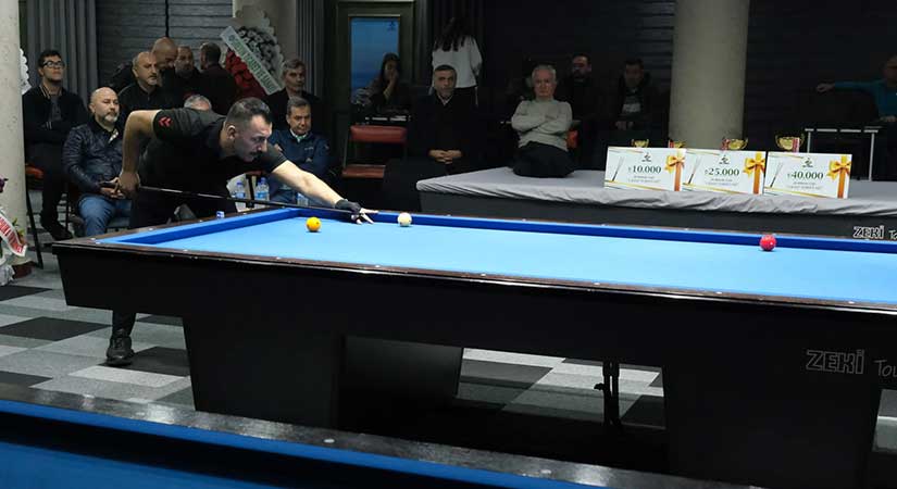 Üç Bant Bilardo Bölge Turnuvası’nda Nefes Kesen Rekabet