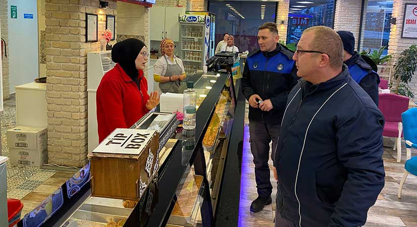 Görele Belediyesi zabıtasından sıkı denetim