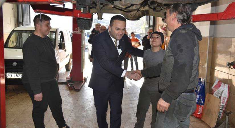 Belediye Başkanı Dede’den sanayi esnafına ziyaret