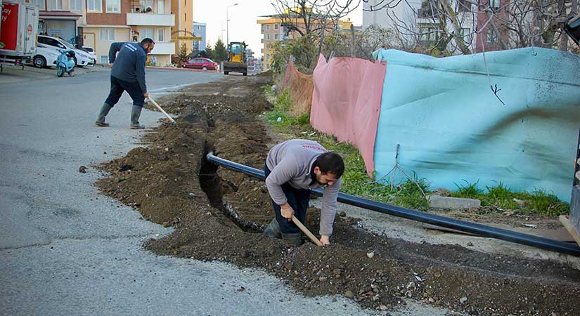 Belediyenin içme suyu yatırımları devam ediyor