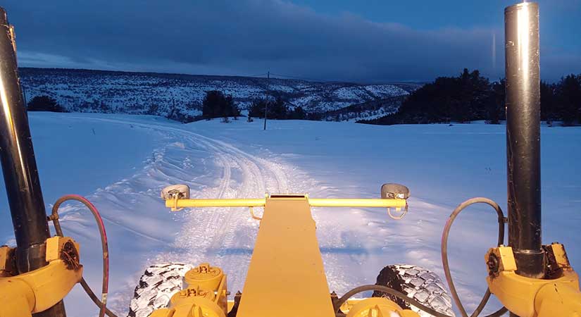 Giresun’da karla mücadele hız kesmeden devam ediyor
