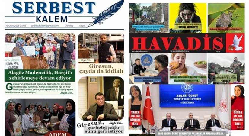 Tirebolu İletişim Fakültesi öğrencilerinden 2 gazete