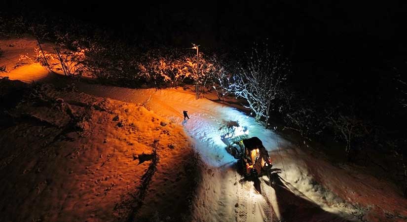 Ekipler Gece Boyunca Çalıştı