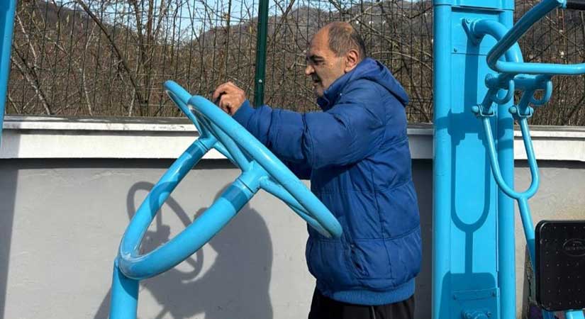 Yaşlı ve engellilerin spor aletleri sevinci