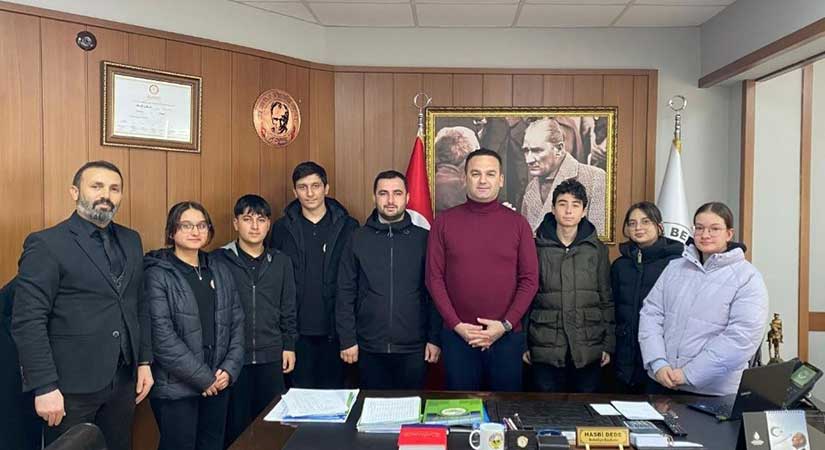 Anadolu Lisesi’nden Başkan Dede’ye ziyaret