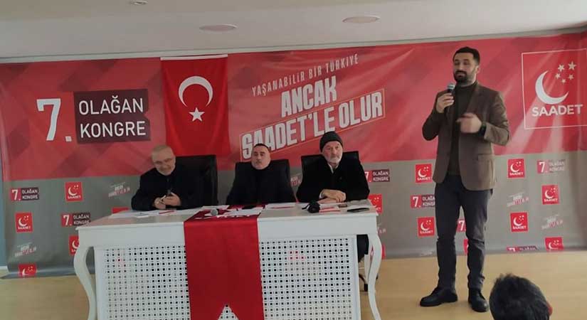 Saadet’te merkez ilçe kongresi yapıldı: Aydın başkan