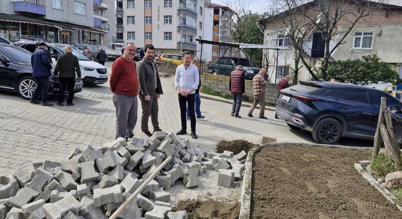 Piraziz’de kaldırımlar yenileniyor!