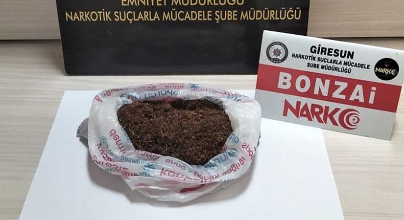 Giresun’da uyuşturucu taciri sokak satıcılarına darbe