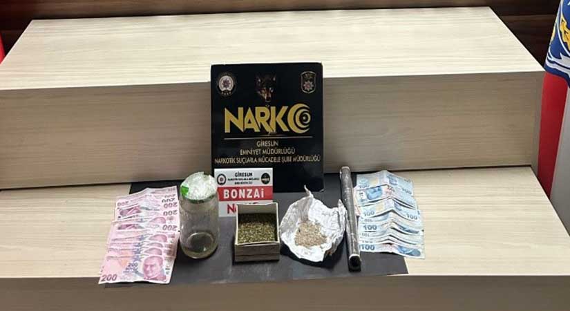 Giresun’da narkotik operasyonu