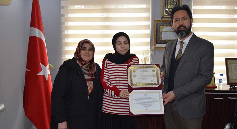 Espiye’de büyük başarı: 10 ayda hafız oldu