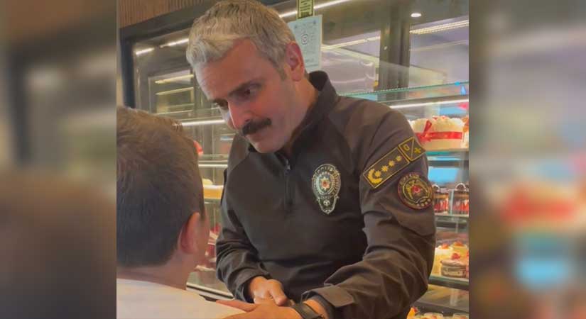 Emniyet Müdürü Çelebi ile minik Ali Asaf’tan yürek ısıtan buluşma