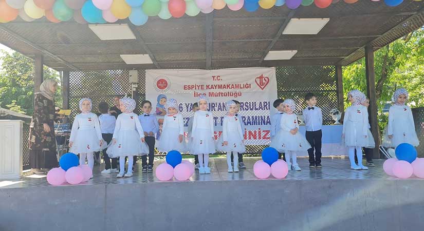 Espiye’de minikler gönüllerince eğlendi