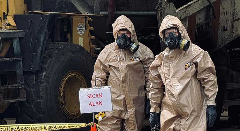 Giresun’da KBRN tatbikatı gerçekleştirildi