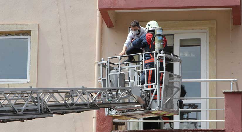 Hastanede nefes kesen yangın tatbikatı