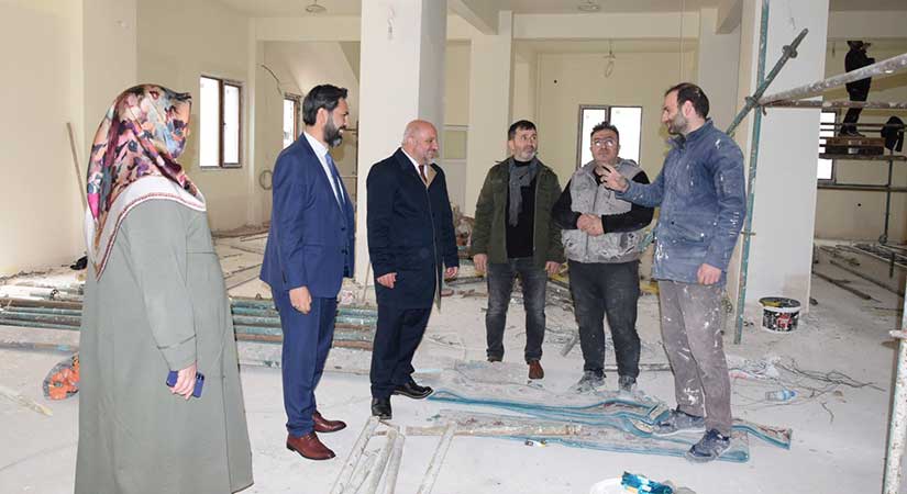 Yeni cami yenileniyor