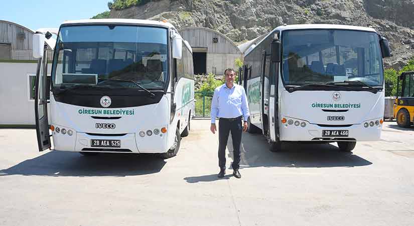 Giresun Belediyesi 2 yeni otobüs aracı filosuna kazandırıldı