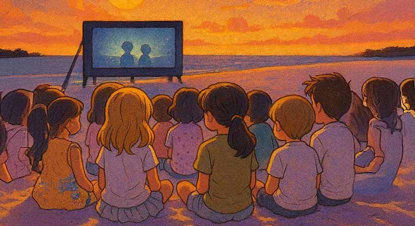 Espiye’de açık hava sinemasıyla çocuklara unutulmaz gece!