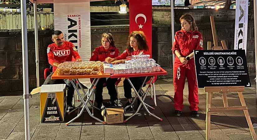 AKUT Giresun’dan yangın şehitlerine vefa
