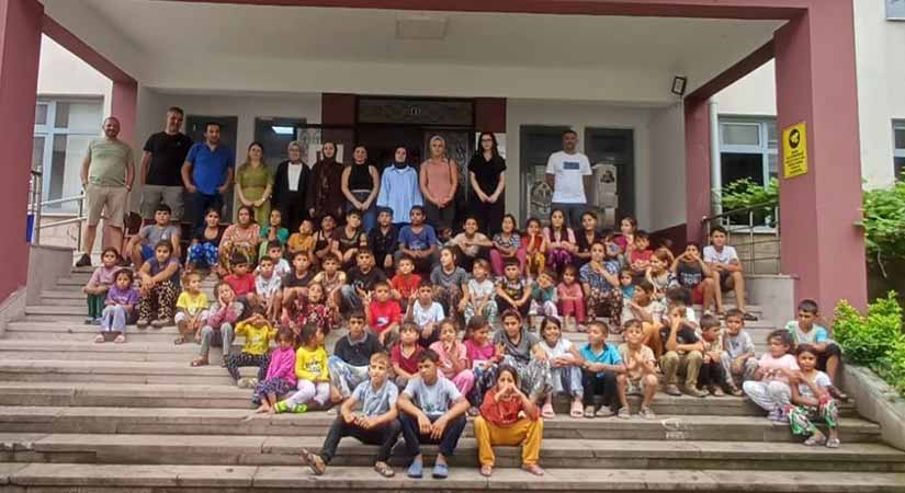 Çocuklar artık fındık bahçesinde değil, okul sırasında