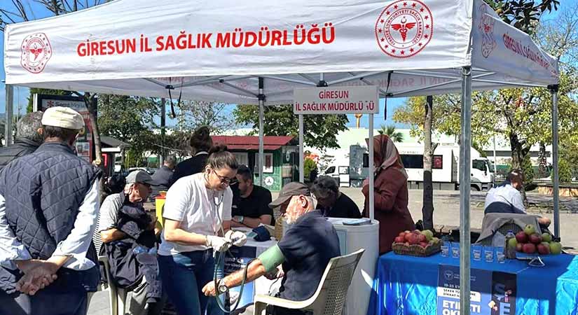 Giresun’da vatandaşlara ücretsiz ölçüm ve bilgilendirme