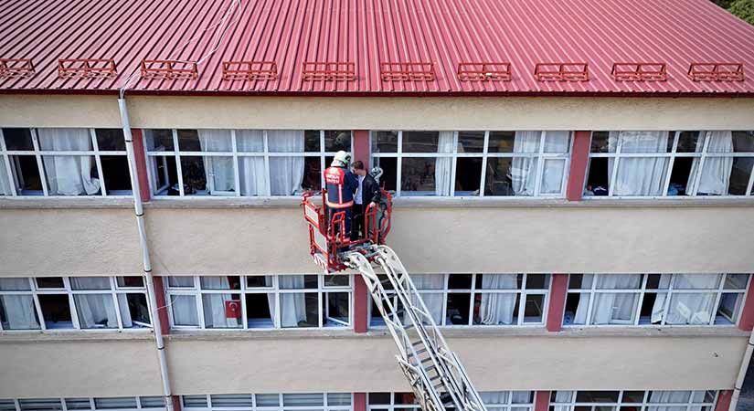 Giresun’da öğrenciler itfaiye haftasını yaşadı