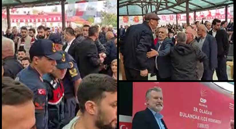 CHP Bulancak Kongresinde gergin anlar yaşandı