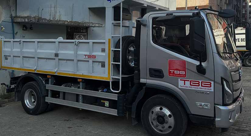 TBB hibesiyle Espiye Belediyesi’ne damperli kamyon teslim alındı