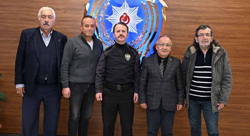 Gazetecilerden Emniyet Müdürü Akbaş’a ziyaret