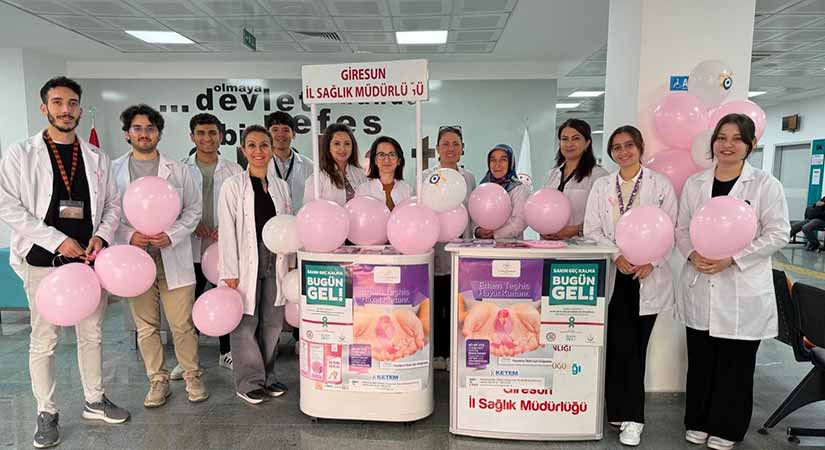 Giresun’da meme kanseri farkındalığı için etkinlik