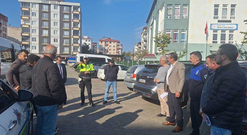 Espiye’de okul servisleri denetlendi