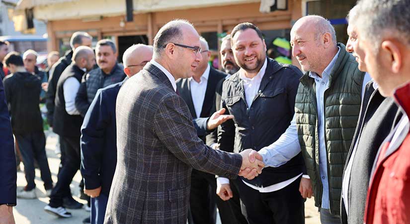 Vali Serdengeçti Batlama esnafıyla buluştu