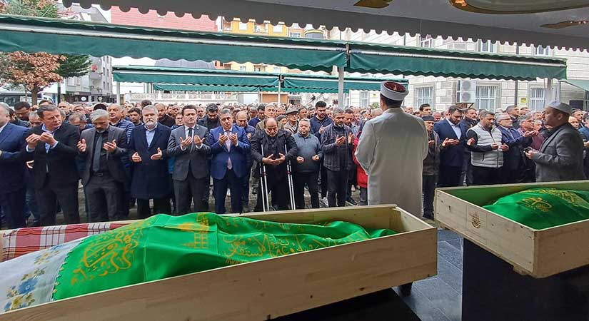 Fatma Yanık ve Turgut Kırca son yolculuğuna uğurlandı