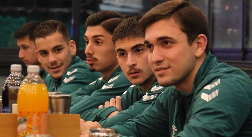 Giresunspor takımı maç öncesi moral topladı