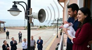 Piraziz’de bebekler için tebrik anonsu