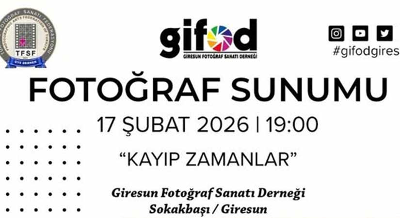 Eylem Barış Giresun’da Fotoğrafseverlerle buluşuyor