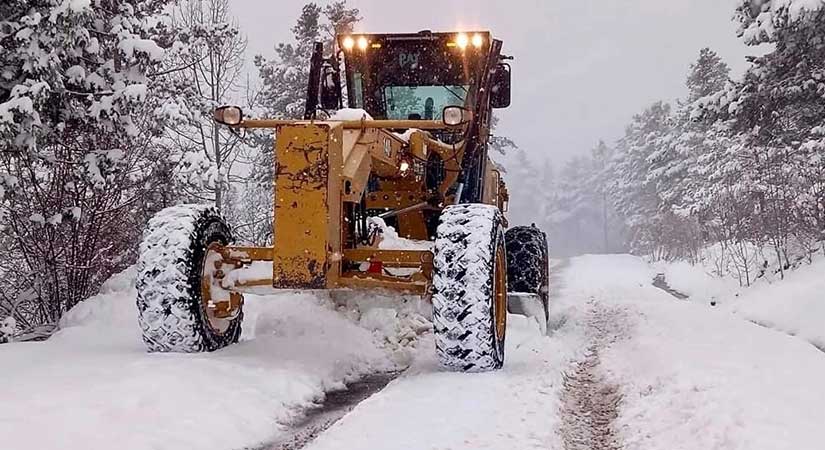 Giresun’da Kar 20 Santimetreyi Aştı
