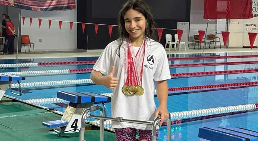 Nil Arya 6 madalyayla Türkiye Şampiyonu