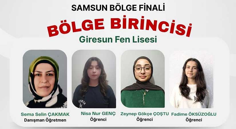 Giresunlu Öğrenciler TÜBİTAK finalinde