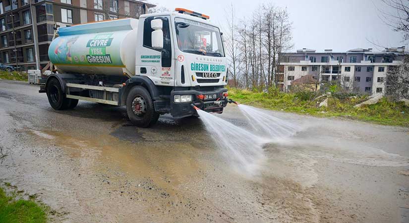 Erikliman Mahallesi’nde Cadde ve Sokaklar Yıkandı