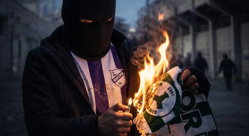 Giresunspor atkısı yakan şahsa yasal işlem