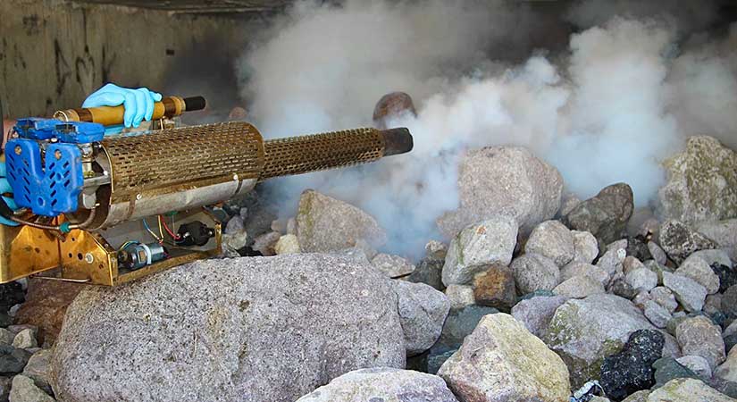 Giresun’da ilkbaharla birlikte dumanlama çalışmalarını hızlandırdı