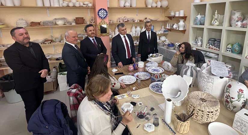 Altunkaynak Halk Eğitimi Merkezi’nde İnceleme Yaptı