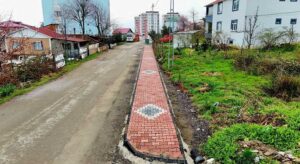 Piraziz’de Renkli Kaldırım Çalışmaları Tamamlandı