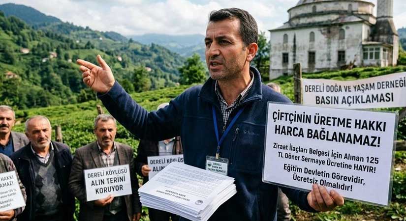 Dereli’de çiftçi kursu tepkisi büyüyor