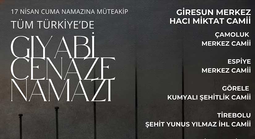 Eğitim-Bir-Sen Giresun’dan Şehitler için saf tutun çağrısı